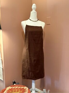Abercrombie & Fitch Brown Spaghetti-Strap Mini Dress